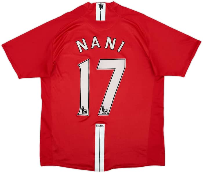 2007-09 Manchester United Home Shirt Nani #17 - 7/10 - (L)