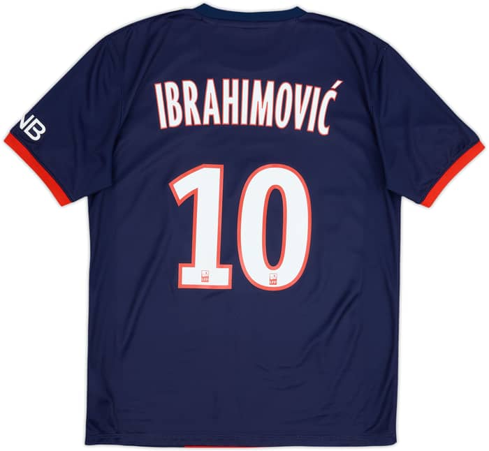 2013-14 Paris Saint-Germain Home Shirt Ibrahimovic #10 - 7/10 - (M)