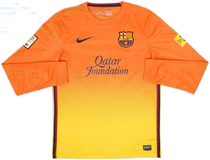 2012-13 Barcelona Away L/S Shirt Pedro #17 - 9/10 - (S)