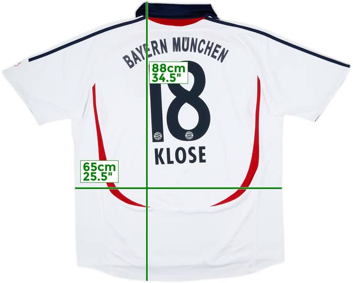 2006-07 Bayern Munich Away Shirt Klose #18 - 6/10 - (XXL)