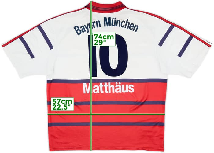 1998-00 Bayern Munich Away Shirt Matthaus #10 - 5/10 - (XL)