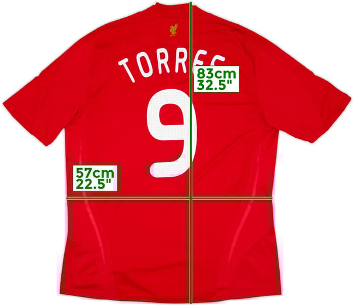 2008-10 Liverpool Home Shirt Torres #9 - 7/10 - (XL)