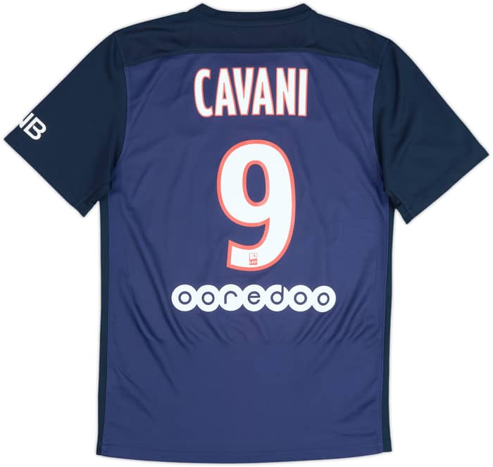 Camiseta de local del Paris Saint-Germain 2014-15 Cavani #9 - 8/10 - (S)