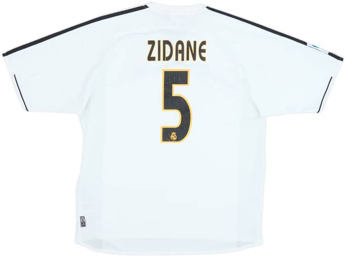 2003-04 Real Madrid Camiseta de local Zidane #5 - 7/10 - (L)