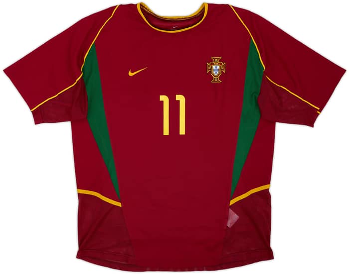 2002-04 Portugal Player Issue Home Shirt C.Ronaldo #11 - 8/10 - (L)