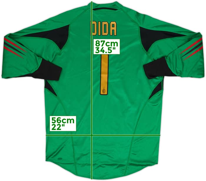 2004-05 AC Milan GK Shirt Dida #1 - 8/10 - (L)
