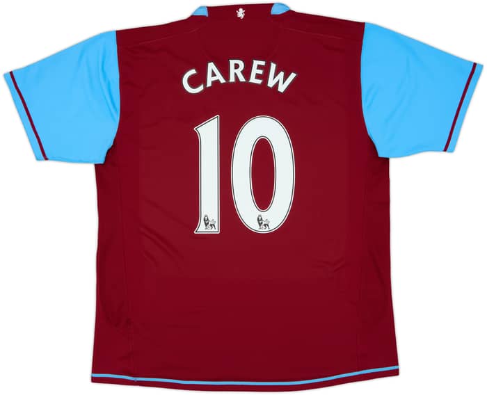 2007-08 Aston Villa Home Shirt Carew #10 - 8/10 - (L)