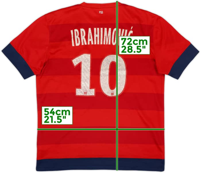 Camiseta de visitante del Paris Saint-Germain 2012-13 Ibrahimovic #10 - 5/10 - (L)