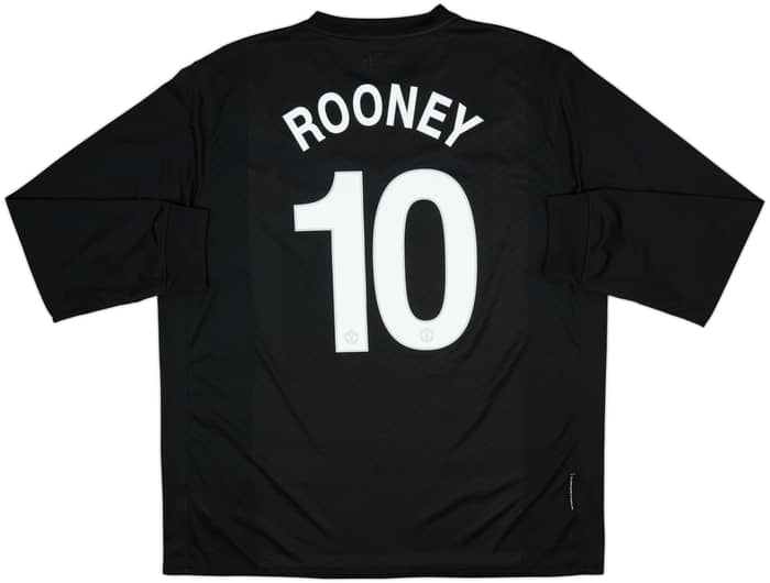 2009-10 Manchester United Away L/S Shirt Rooney #10 - 8/10 - (XXL)