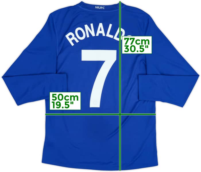 2008-09 Manchester United Third L/S Shirt Ronaldo #7 - 7/10 - (M)