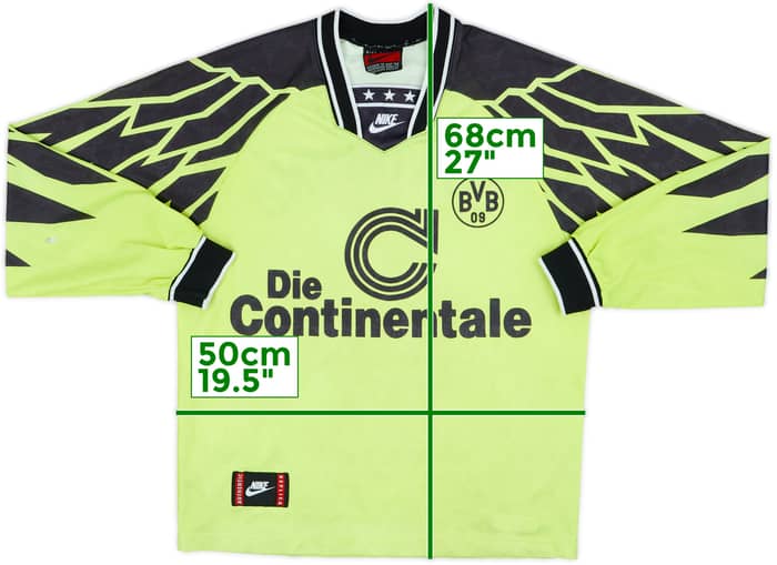 1994-95 Borussia Dortmund Local M/L Camiseta - 8/10 - (S)