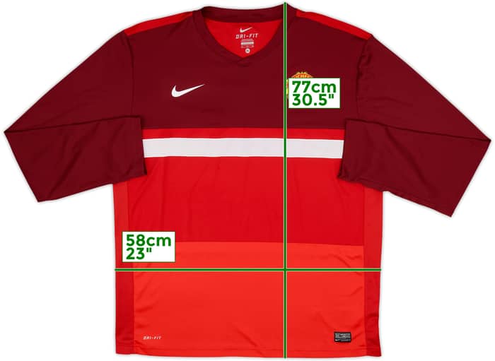 2011-12 Manchester United Nike Training L/S Shirt - 10/10 - (XL)