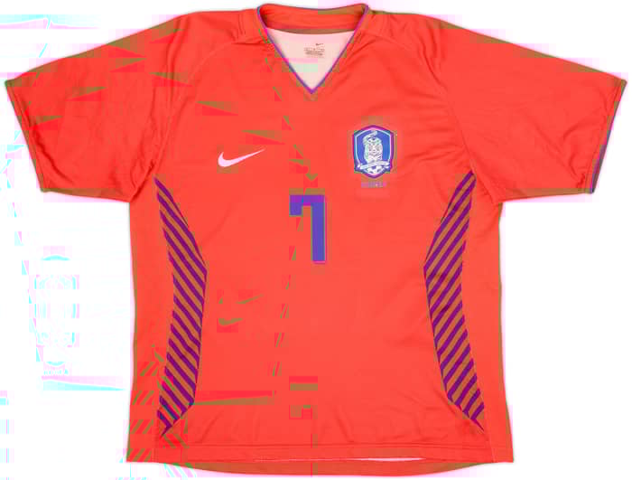 2006-08 South Korea Home Shirt Ji Sung #7 - 6/10 - (M)