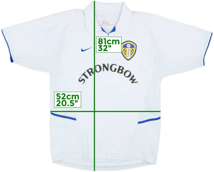 Camiseta de local del Leeds United 2002-03 Smithy #17 - 5/10 - (M)