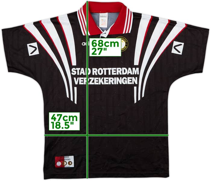 Camiseta de visitante del Feyenoord 1996-97 - 6/10 - (XL.Niños)