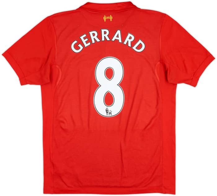 2012-13 Liverpool Home Shirt Gerrard #8 - 6/10 - (M)