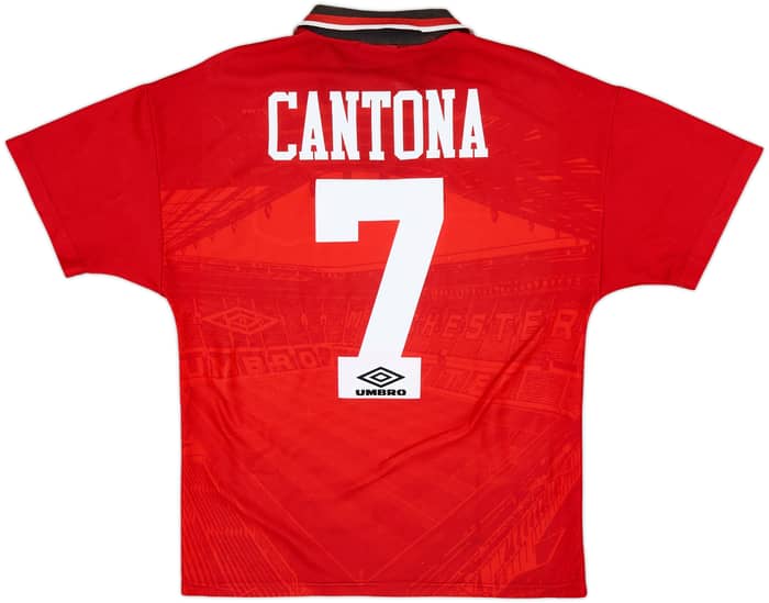 1994-96 Manchester United Home Shirt Cantona #7 - 8/10 - (Y)