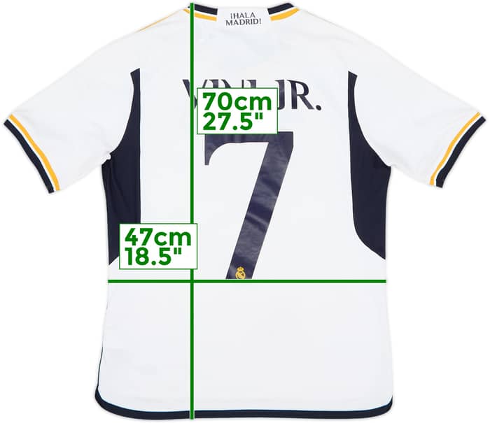 2023-24 Real Madrid Home Shirt Vini Jr. #7 - 6/10 - (XL.Boys)