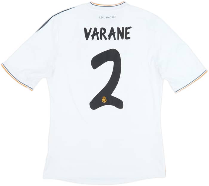 2013-14 Real Madrid Home Shirt Varane #2 - 6/10 - (M)