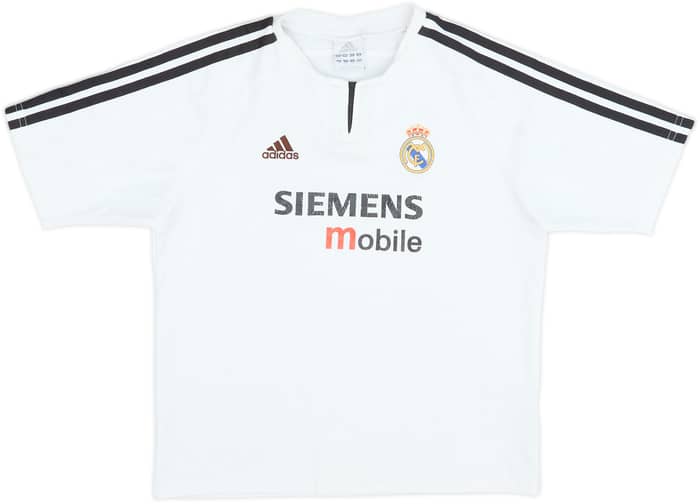 2003-04 Real Madrid Home Shirt - 4/10 - (M.Boys)