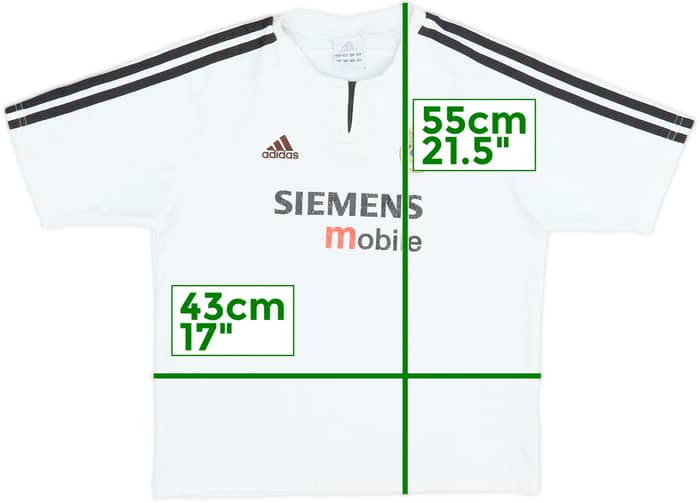 2003-04 Real Madrid Home Shirt - 4/10 - (M.Boys)