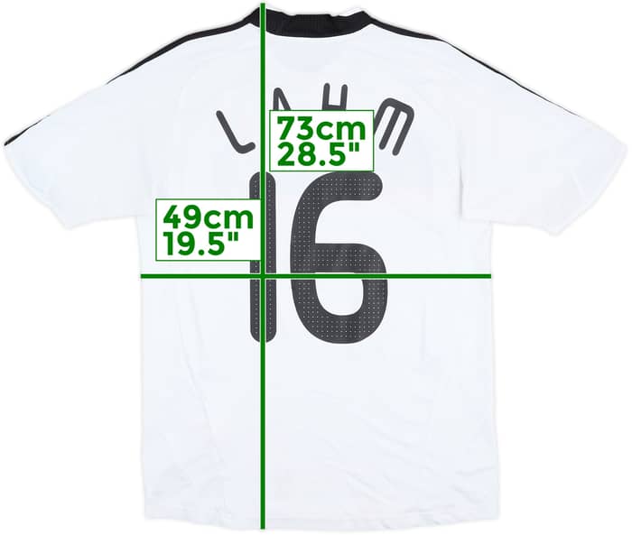 2008-09 Germany Home Shirt Lahm #16 - 7/10 - (XL.Boys)