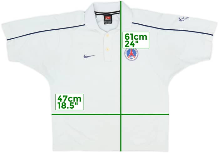 2001-02 Paris Saint-Germain Nike Polo - 5/10 - (S)