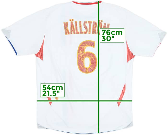 Camiseta de local del Lyon 2006-07 Kallstrom #6 - 4/10 - (L)