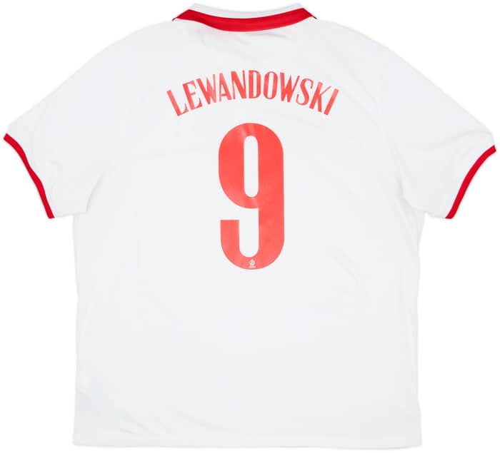 Camiseta de local de Polonia 2020-21 Lewandowski #9 - 6/10 - (XL)