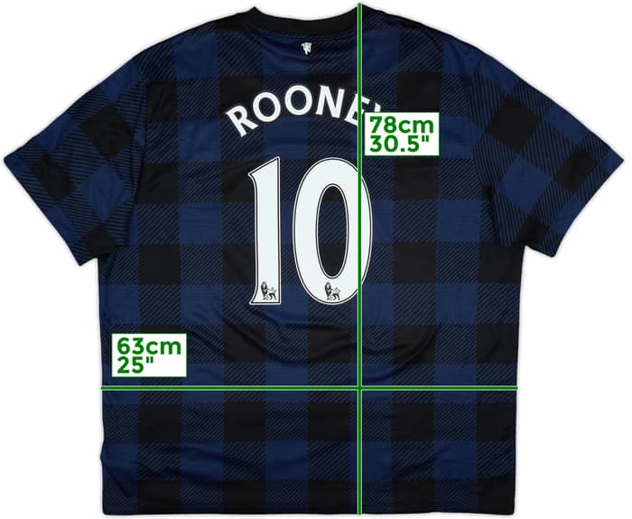 2013-14 Manchester United Away Shirt Rooney #10 - 5/10 - (XXL)