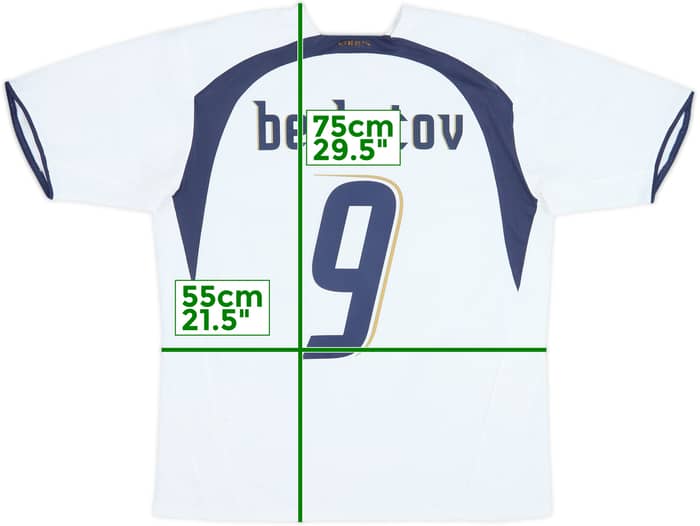 2006-07 Tottenham Home Shirt Berbatov #9 - 6/10 - (L)