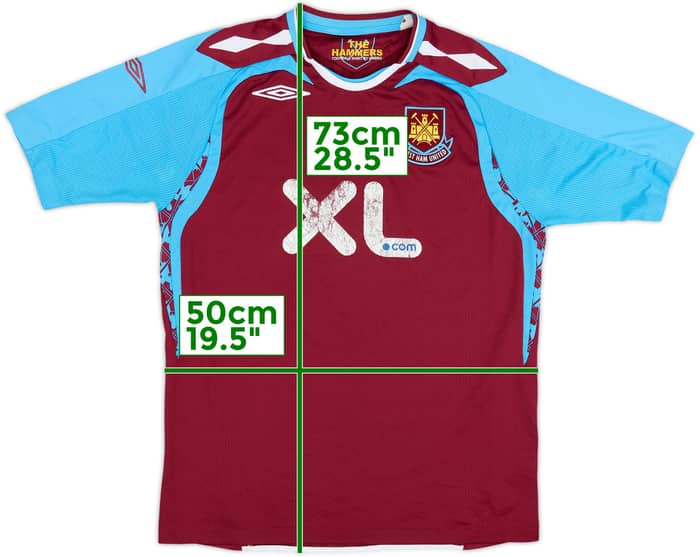 2007-08 West Ham Home Shirt - 5/10 - (M)