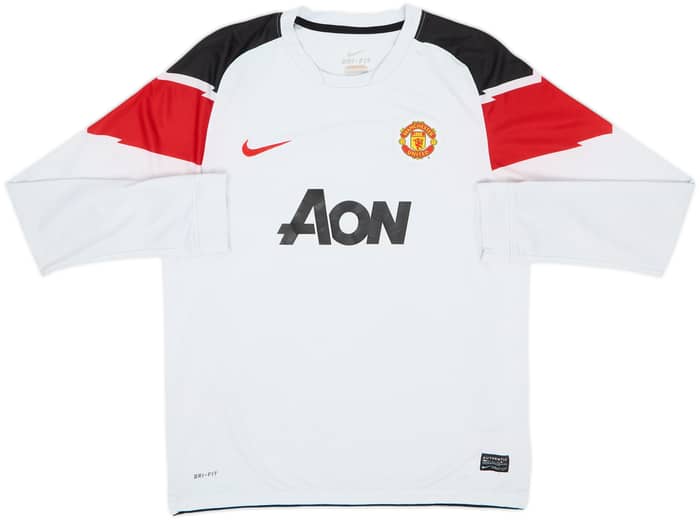 2010-12 Manchester United Away L/S Shirt Rooney #10 - 6/10 - (XL.Boys)