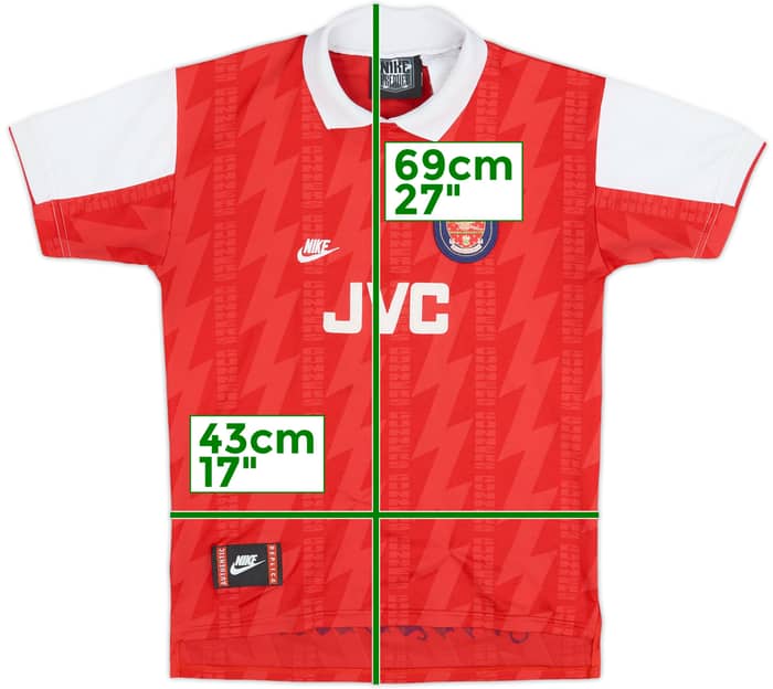 1994-96 Arsenal Home Shirt - 9/10 - (L.Boys)