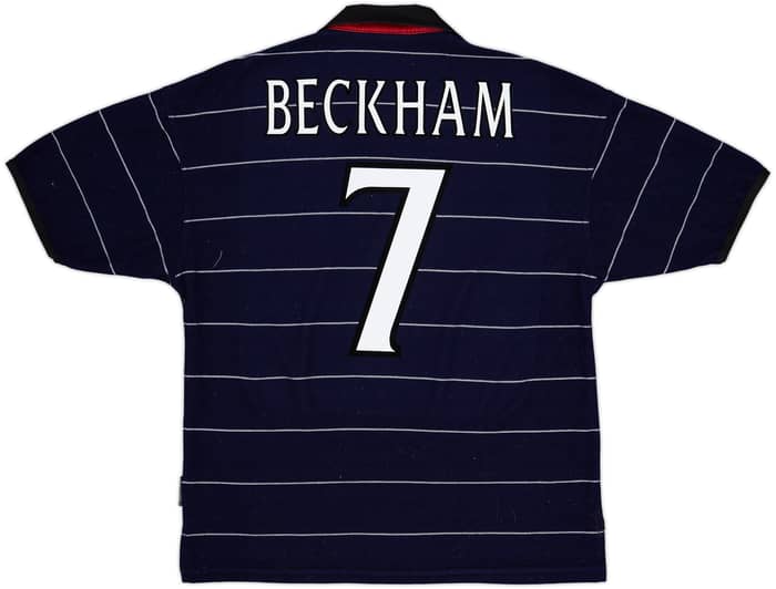 1999-00 Manchester United Away Shirt Beckham #7 - 8/10 - (M)