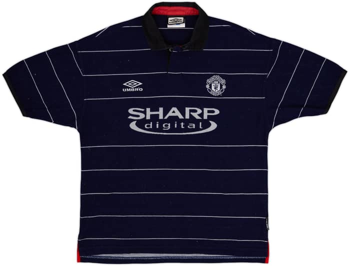 1999-00 Manchester United Away Shirt Beckham #7 - 8/10 - (M)