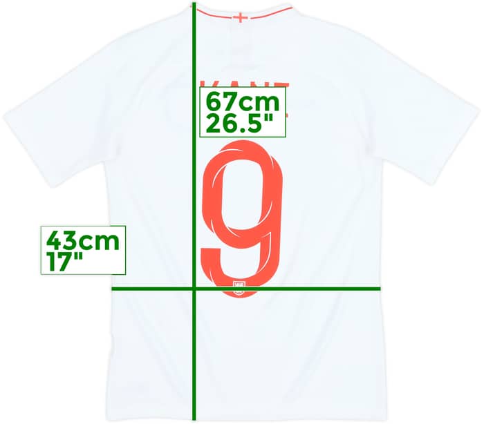 2018-19 England Home Shirt Kane #9 - 8/10 - (XL.Boys)