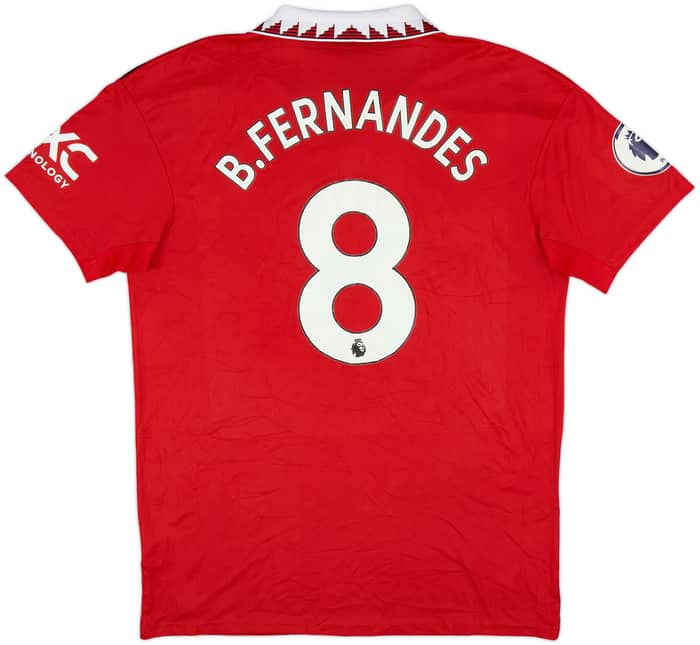 2022-23 Manchester United Home Shirt B.Fernandes #8 - 6/10 - (L)