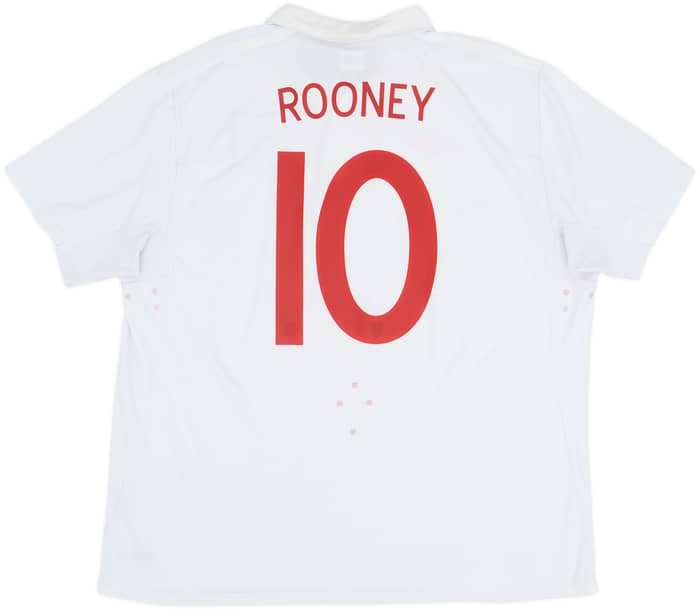 2009-10 England Home Shirt Rooney #10 - 5/10 - (XXL)