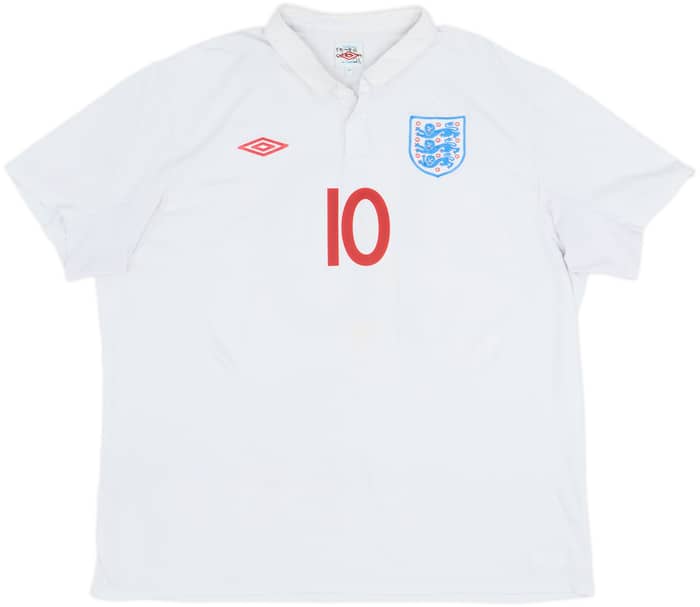 2009-10 England Home Shirt Rooney #10 - 5/10 - (XXL)