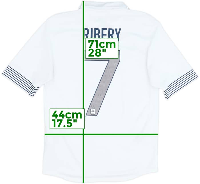 Camiseta de visitante de France 2012-13 Ribery #7 - 6/10 - (S)