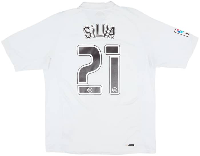 2006-07 Valencia Home Shirt Silva #21 - 5/10 - (L)