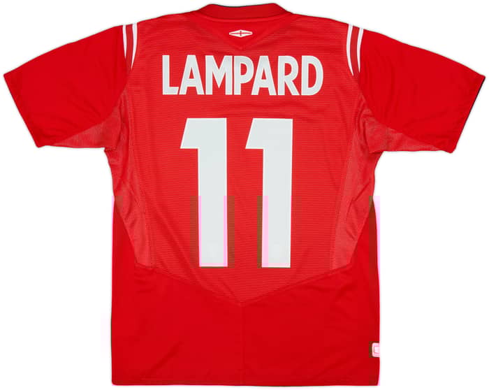Camiseta de visitante de Inglaterra 2004-06 Lampard #11 - 6/10 - (Niños XL)
