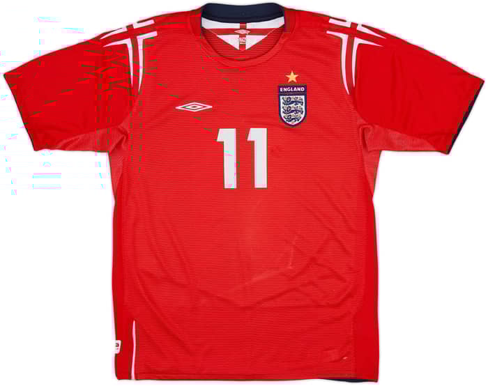 Camiseta de visitante de Inglaterra 2004-06 Lampard #11 - 6/10 - (Niños XL)