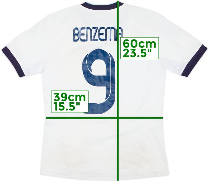 2012-13 Real Madrid Home Shirt Benzema #9 - 6/10 - (M.Boys)