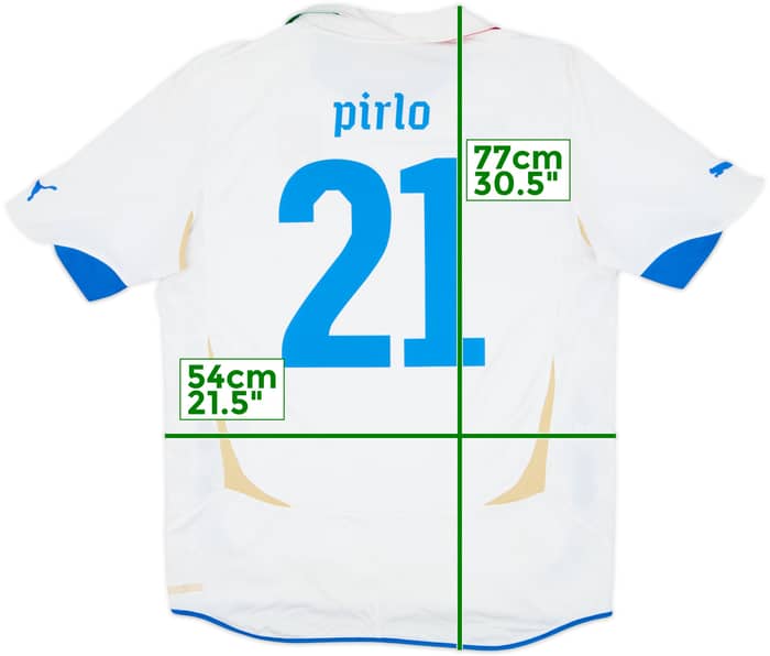 2010-12 Italy Away Shirt Pirlo #21 - 5/10 - (L)