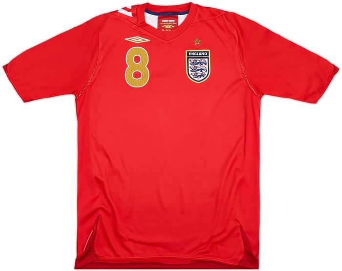 2006-08 England Away Shirt Lampard #8 - 8/10 - (XL.Boys)