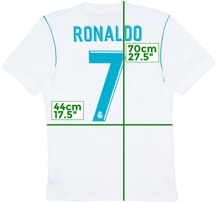 2017-18 Real Madrid Home Shirt Ronaldo #7 - 8/10 - (S)