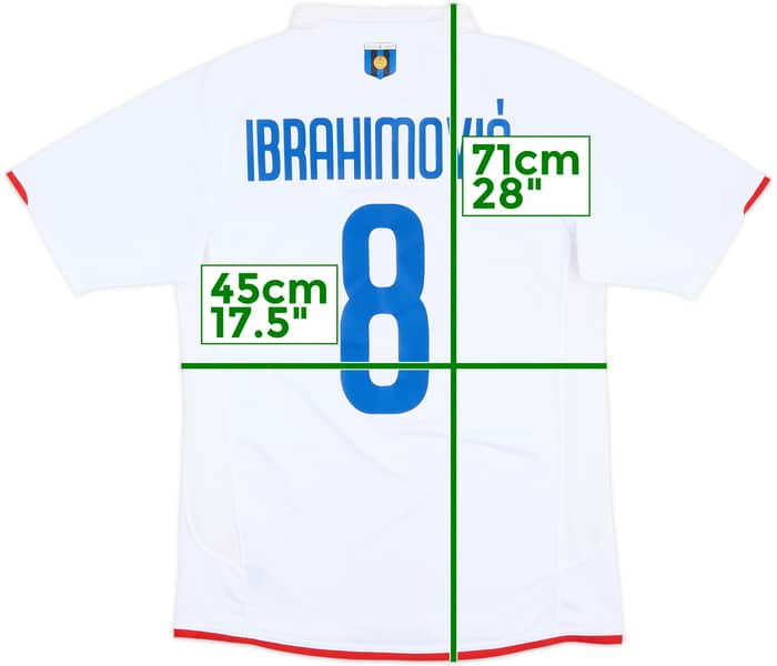 2007-08 Inter Milan Centenary Away Shirt Ibrahimovic #8 - 6/10 - (S)