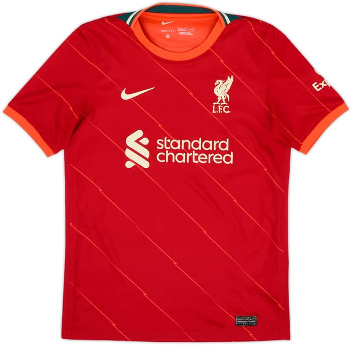 2021-22 Liverpool Home Shirt - 9/10 - (L.Boys)